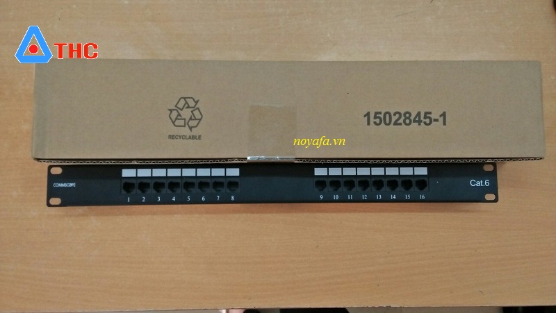 Patch Panel commscope Cat6 16 cổng